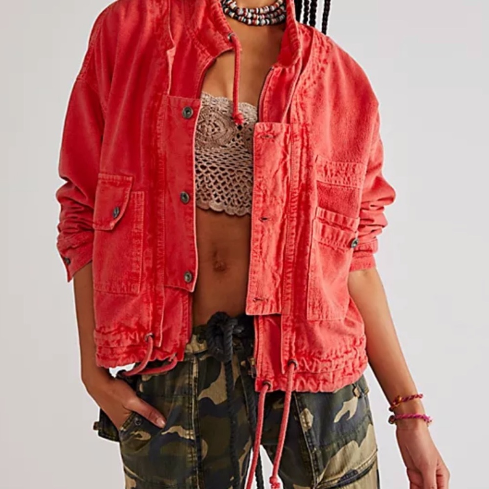 FREE PEOPLE SZ S DAHLIA UTILITY JACKET